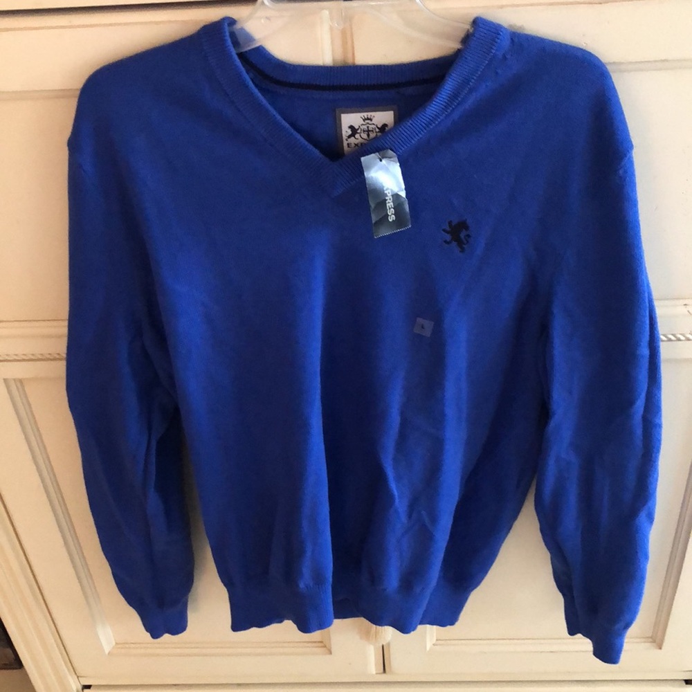 Express Cotton Long Sleeve Sweater - Picture 1 of 7